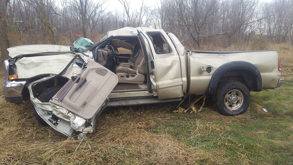Statema injured in rollover