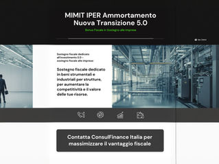 MIMIT – Iper Ammortamento “Nuova Transizione 5.0”: il nuovo bonus fiscale per gli investimenti in beni strumentali