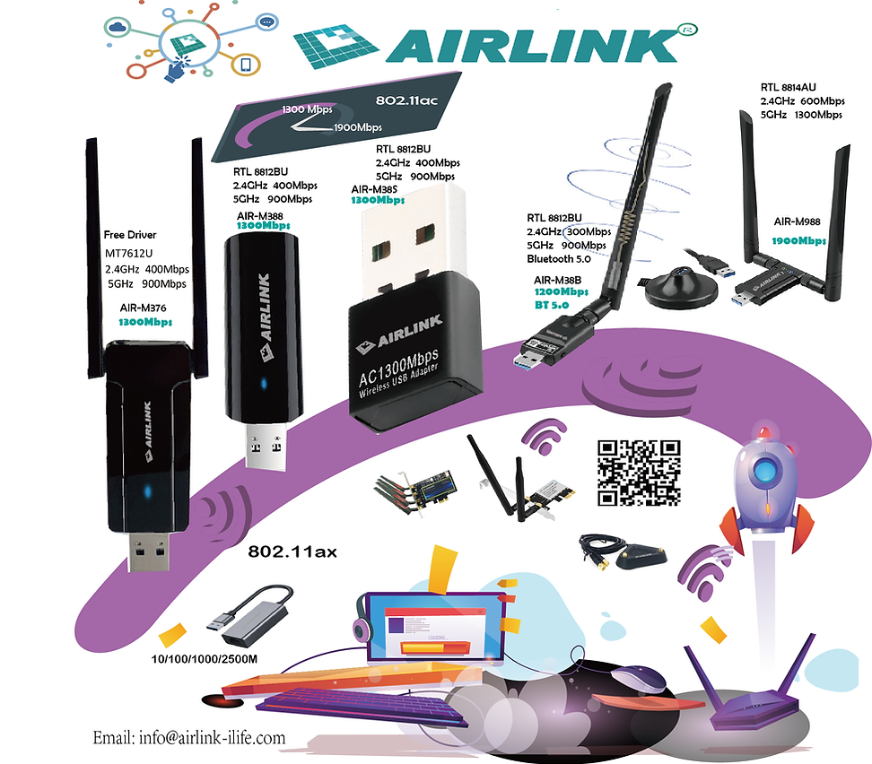 802.11ac USB dongle-PCIE