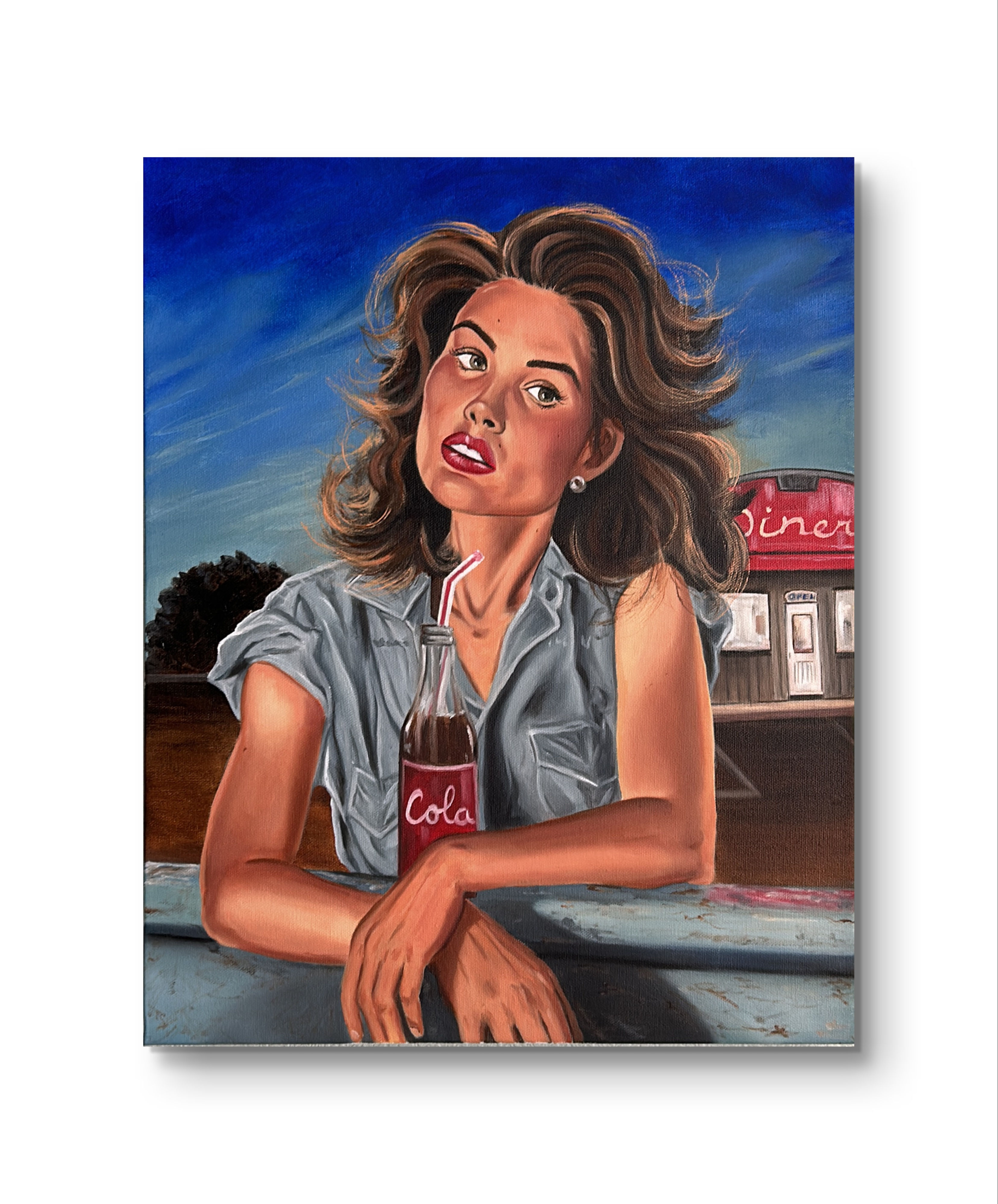 The Girl From The Diner 16"x 20"