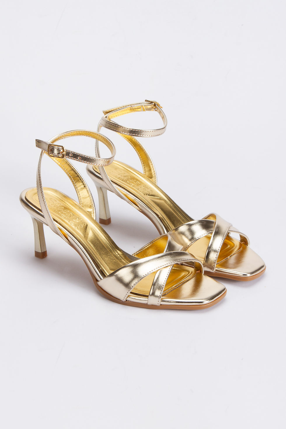 Kadın ince topuklu sandalet siyah gümüş altın kahverengi bilekten tokalı şık yazlık ayakkabı