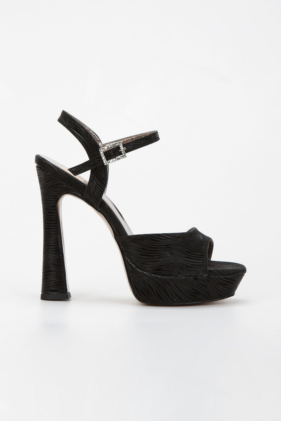 Küçük resim: Wedding seri yüksek platform kadın abiye ayakkabı bilekten bantlı taş detaylı düğün ayakkabısı gold gümüş siyah