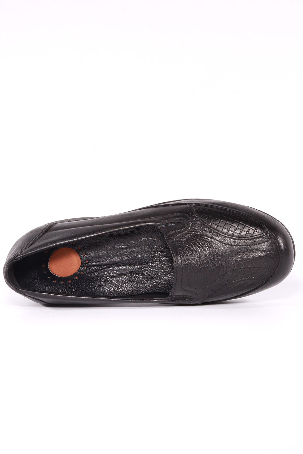 Küçük resim: hakiki deri ortopedik kadın ayakkabı siyah rahat günlük ayakkabı