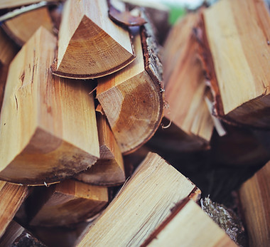 Stacked Wooden Logs