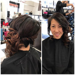 An updo I did today on my beautiful client who's attending a wedding