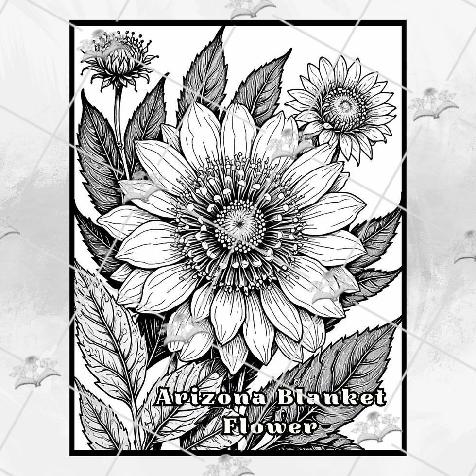 Thumbnail: The Healing Herbarium adult coloring books sample