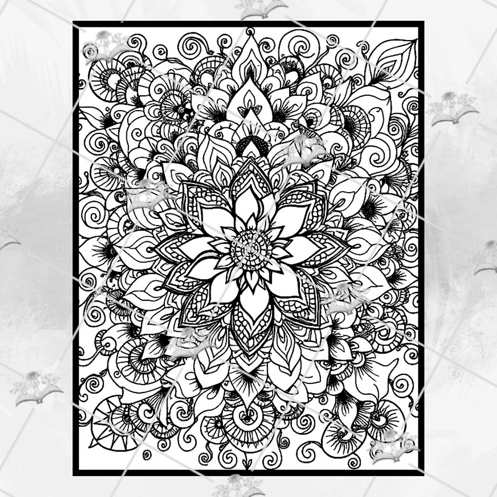 Thumbnail: The Abstractiverse adult coloring book sample