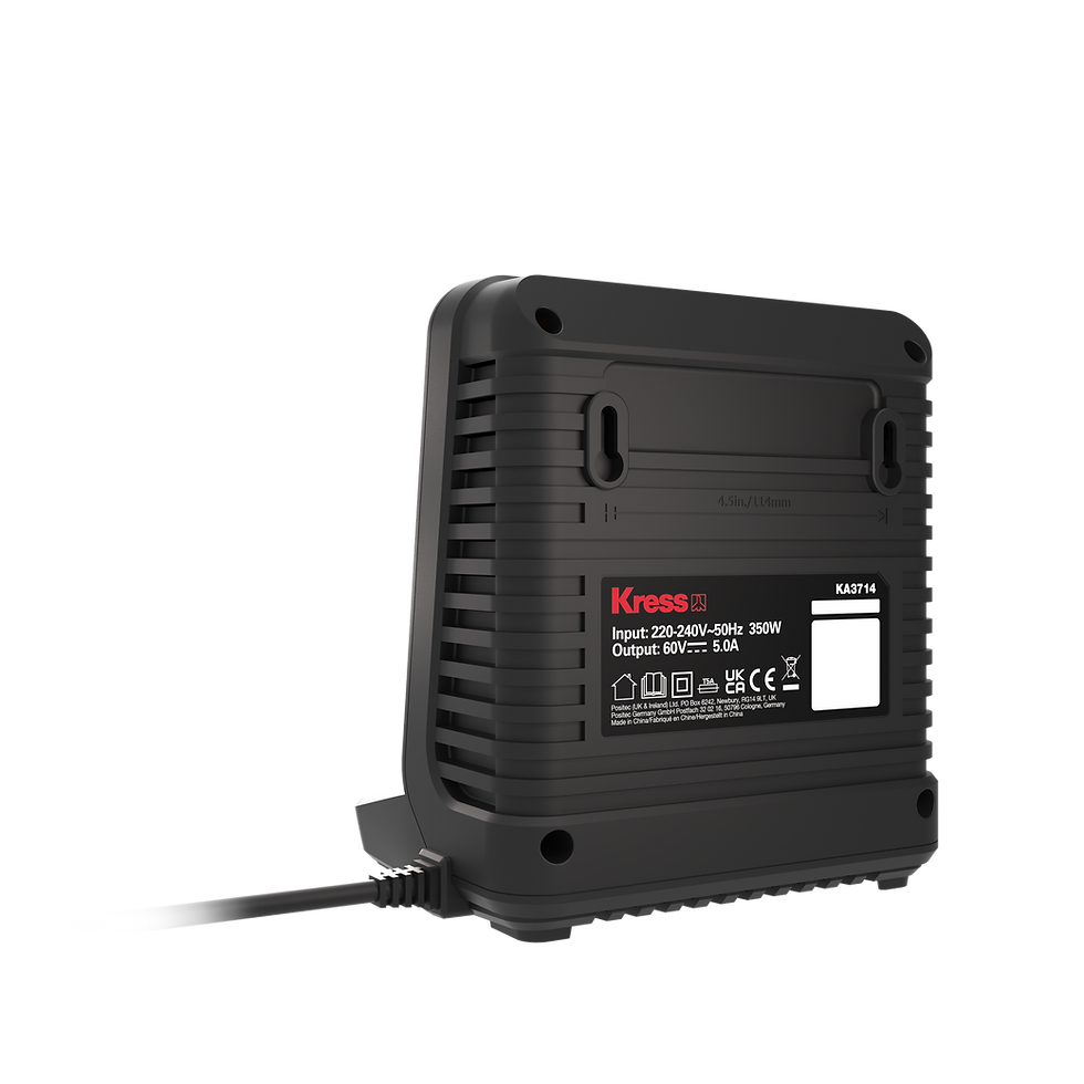 Thumbnail: Kress 60V Prosumer KA3714 5A Li Charger - Back Corner