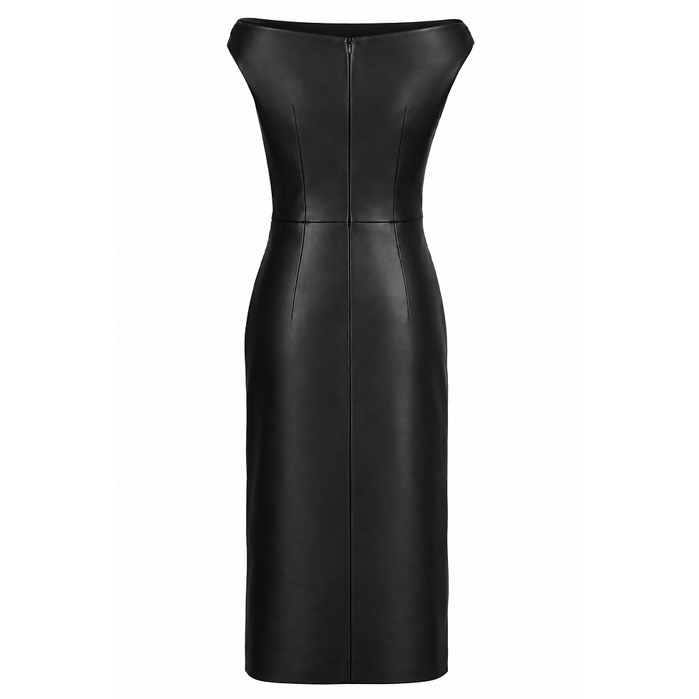 Thumbnail: OBSIDIAN SCULPTED DRESS