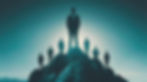 silhouetted-businessmen-standing-mountain-peak-symbolizing-leadership-achievement-success-
