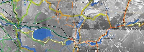 Cycle path network AG Ost