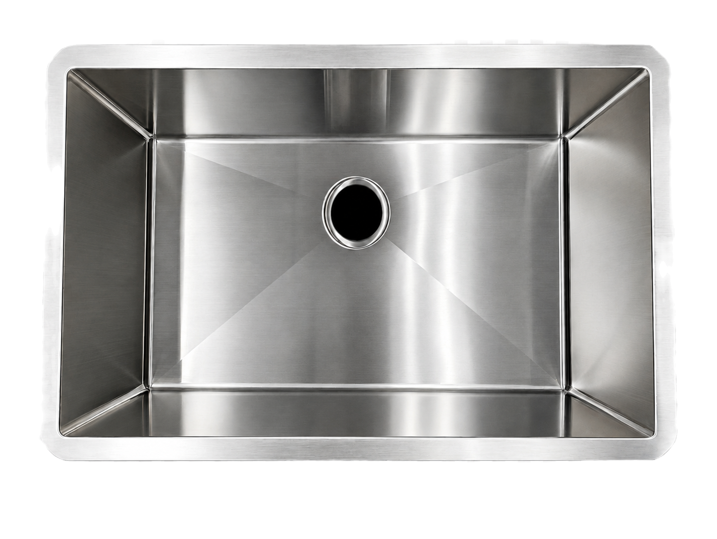 Single Bowl Rectangular Undermount Stainless Steel Kitchen Sink - 18ga