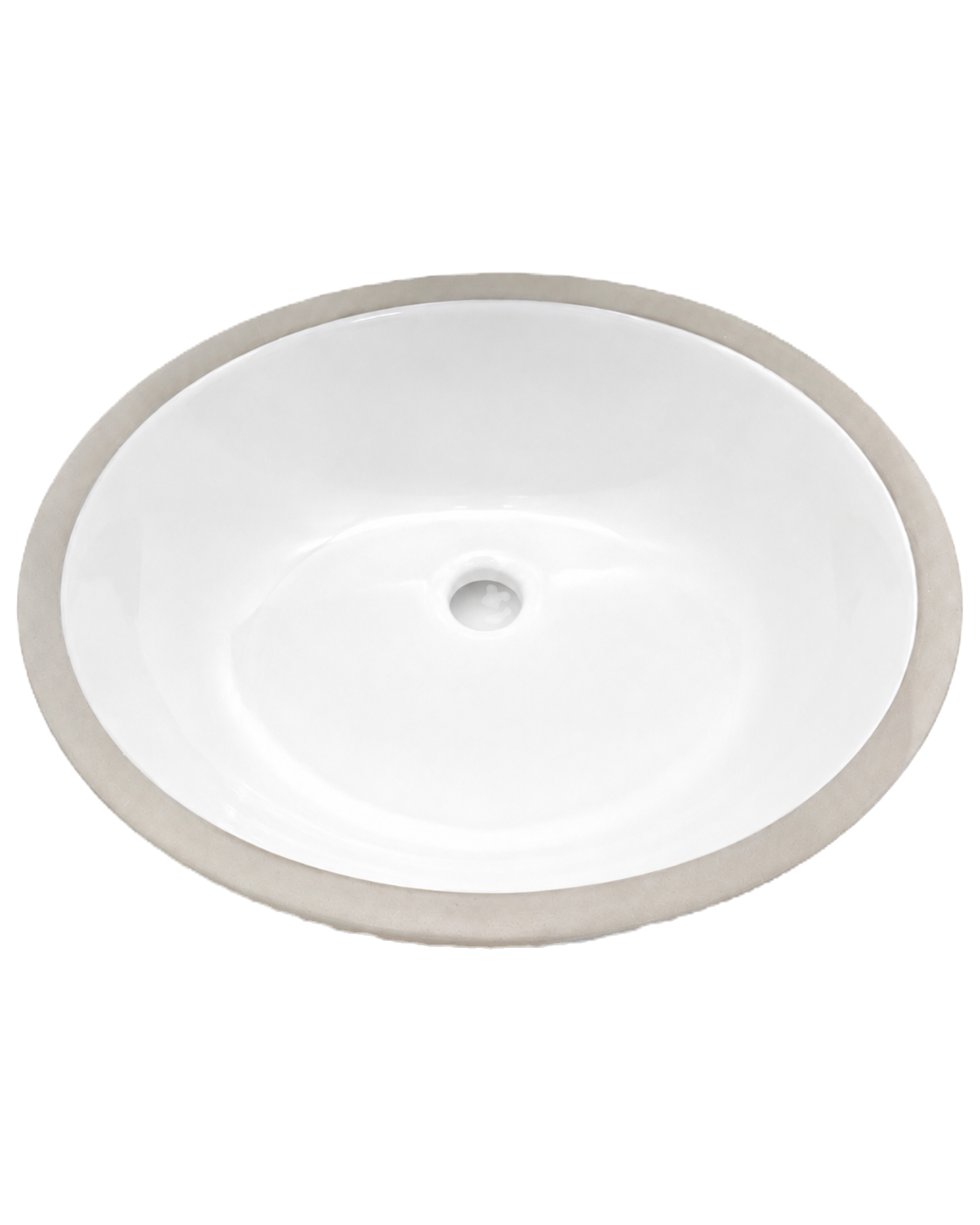 Oval Undermount Ceramic Vanity Sink