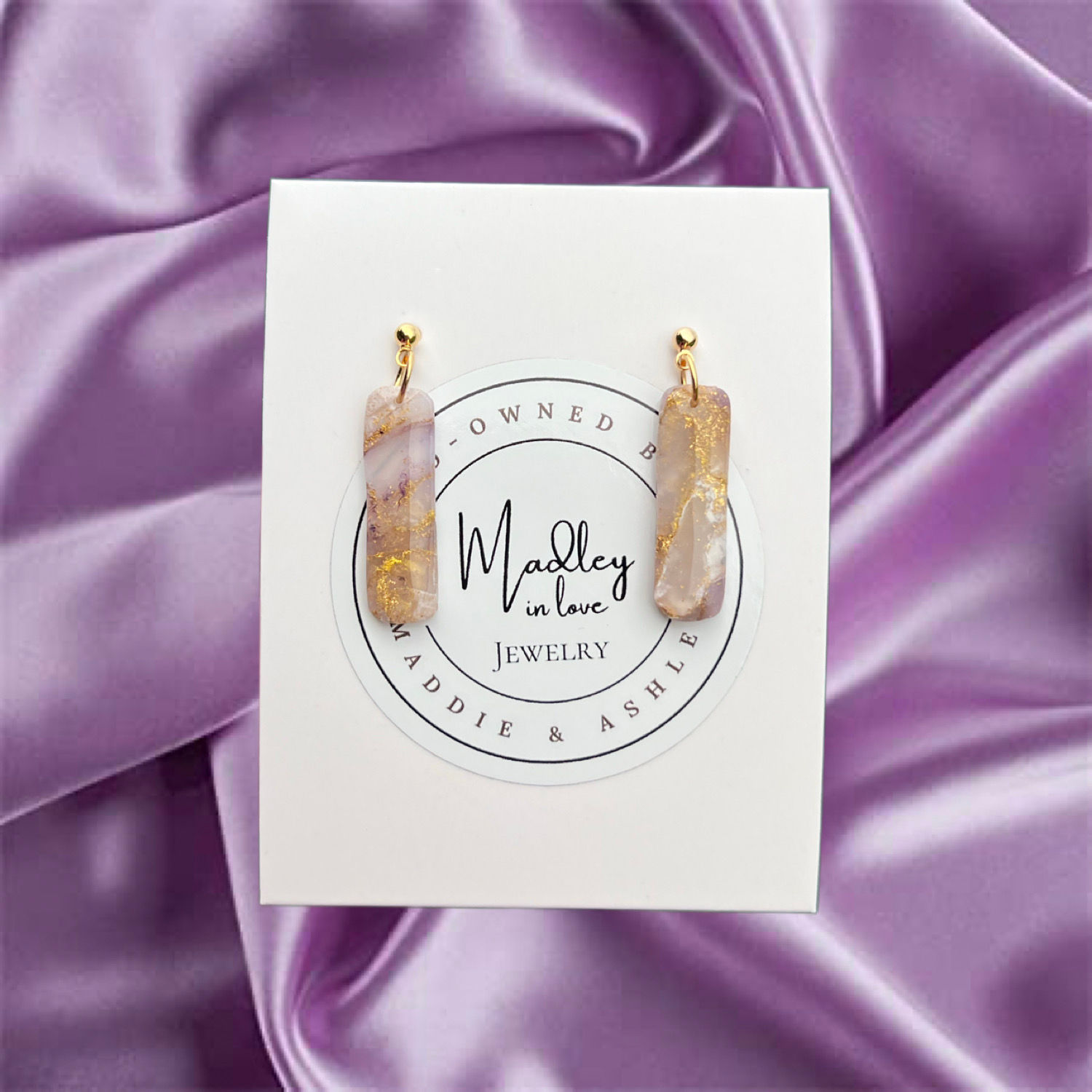 Josie Dangles in Neutral, Lavender, and Gold