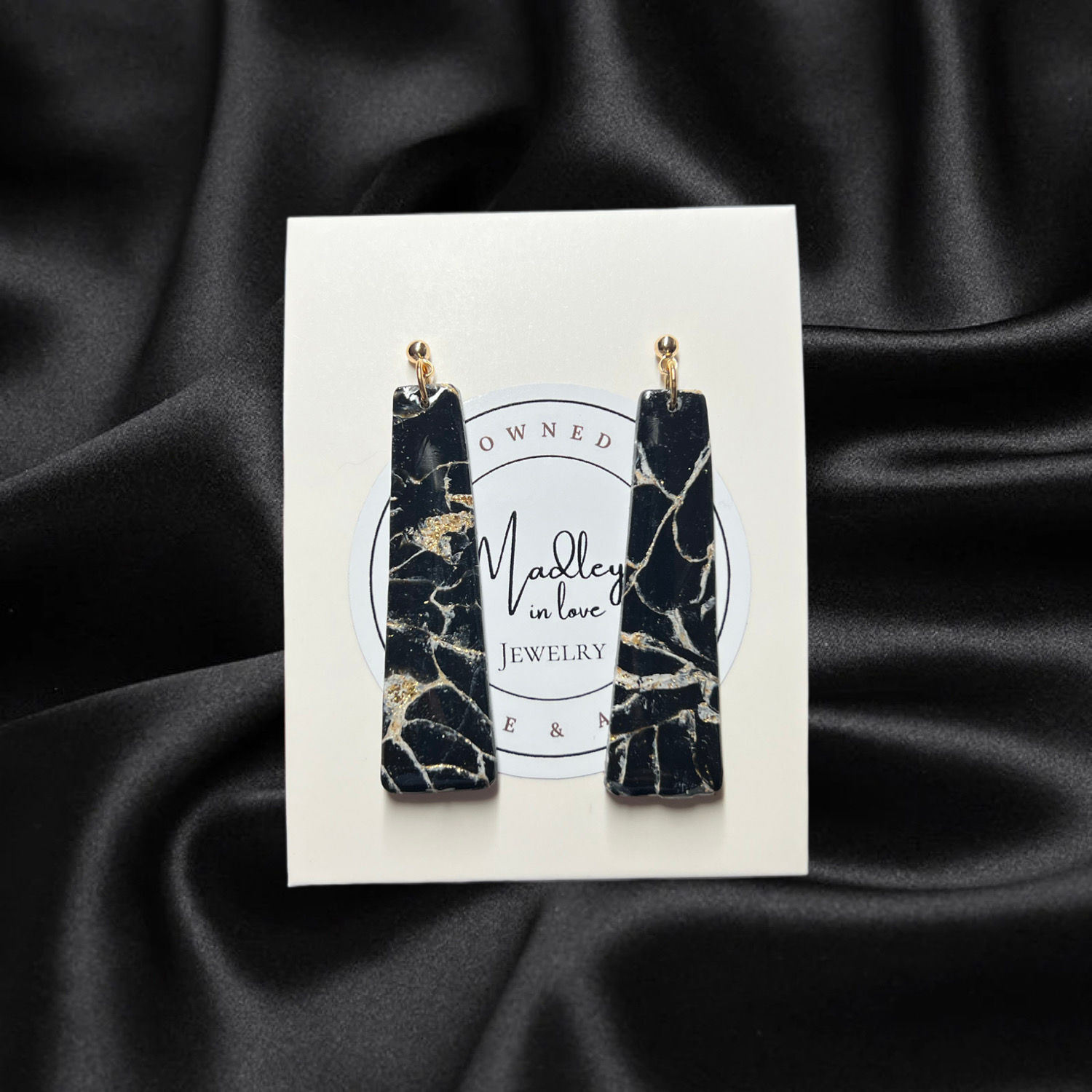 Jocelyn Dangles in Black Marble