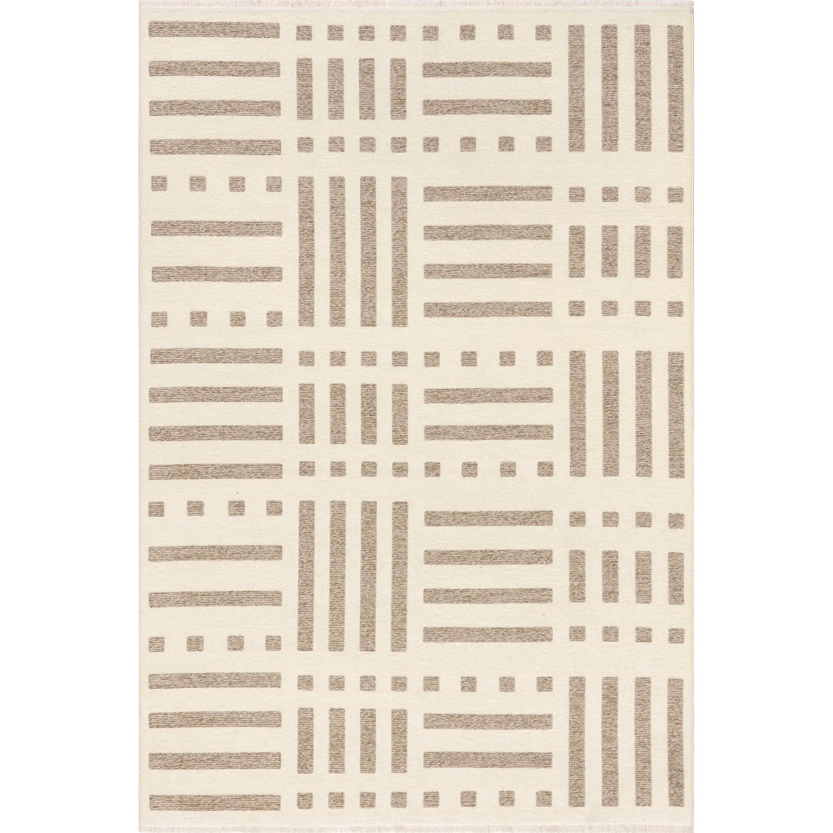 Mina Modern Stripes Reversible Washable Rug