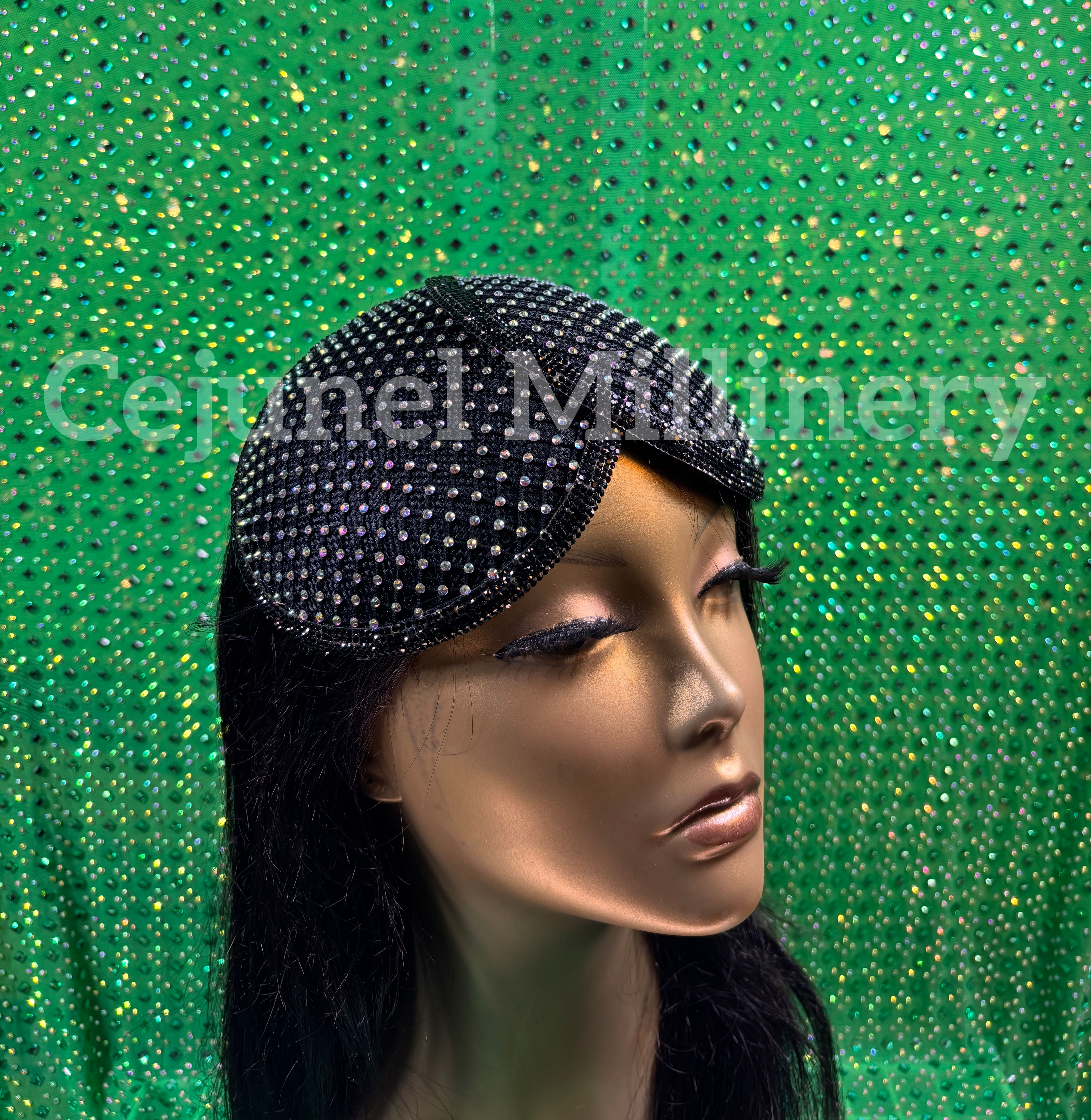 Black AB Rhinestone DC