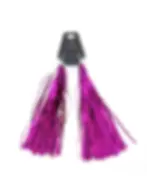 pochete e brinco pink com brilhos para carnaval