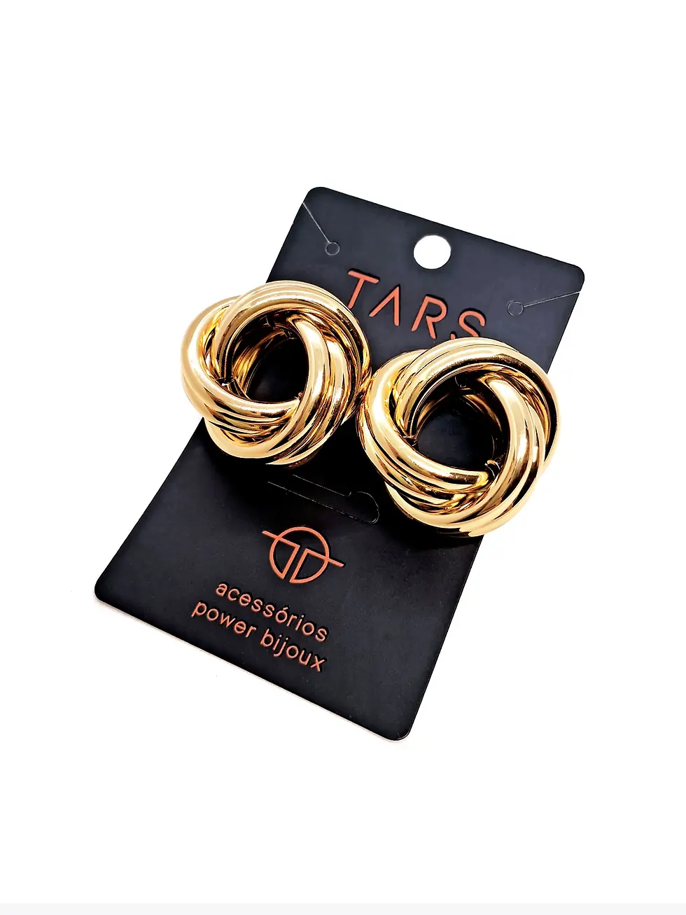 brinco torcido dourado