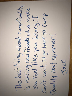 Picture of a letter from Jack