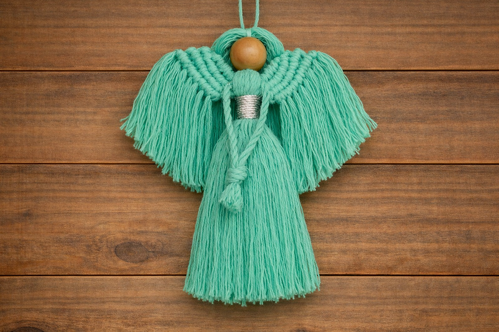 Miniatura: Anjo em Macramê - tamanho P