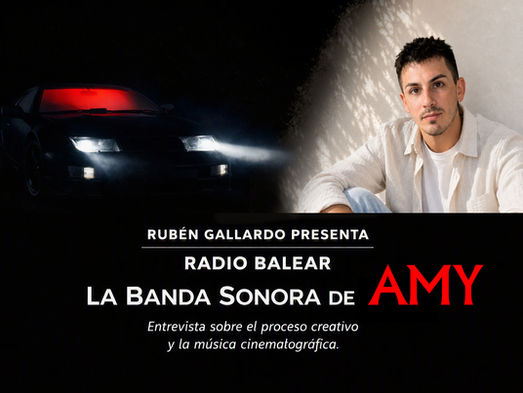 Rubén Gallardo comparte en Radio Balear el proceso creativo de la banda sonora de AMY
