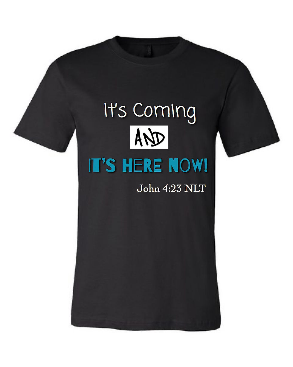 It's Coming AND It's Here Now! (John 4:23 NLT)