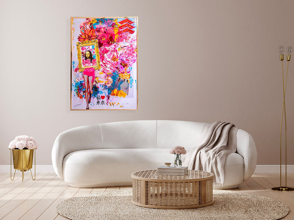 Thumbnail: Take Me to Tokyo - 163x112 cm | 64x44 in - One of a kind