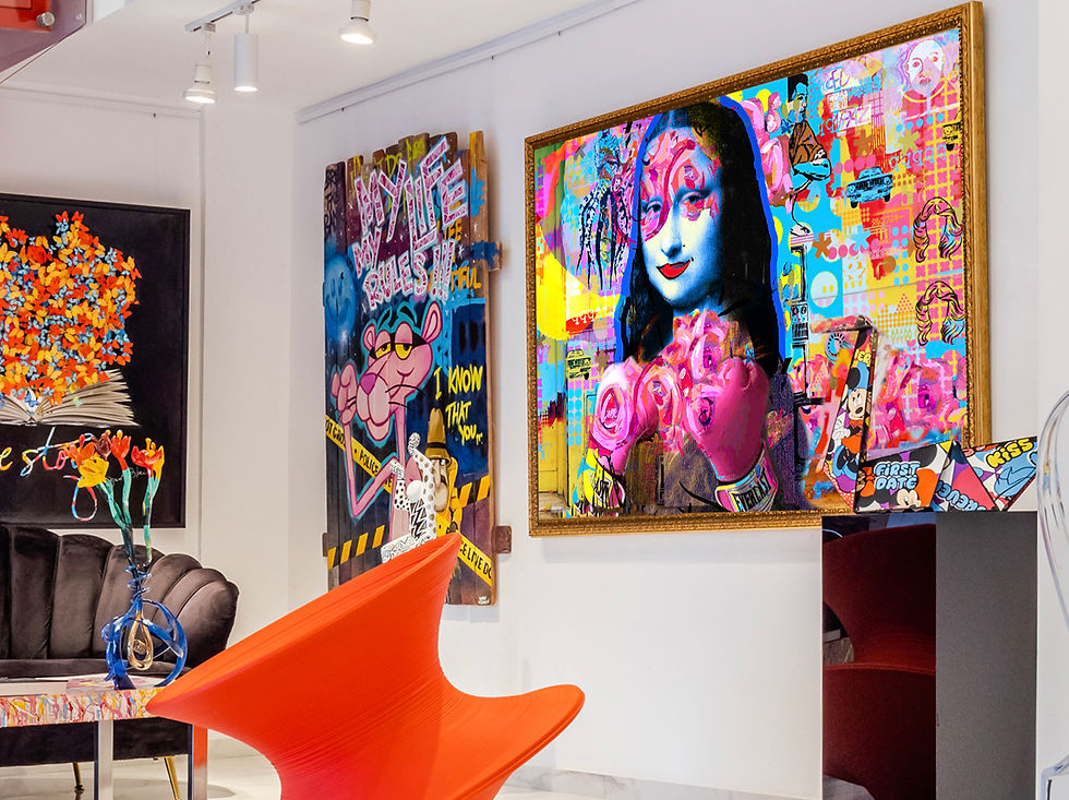 Thumbnail: Art Is Beautiful - 155x115 cm | 61x45 in - One of a kind