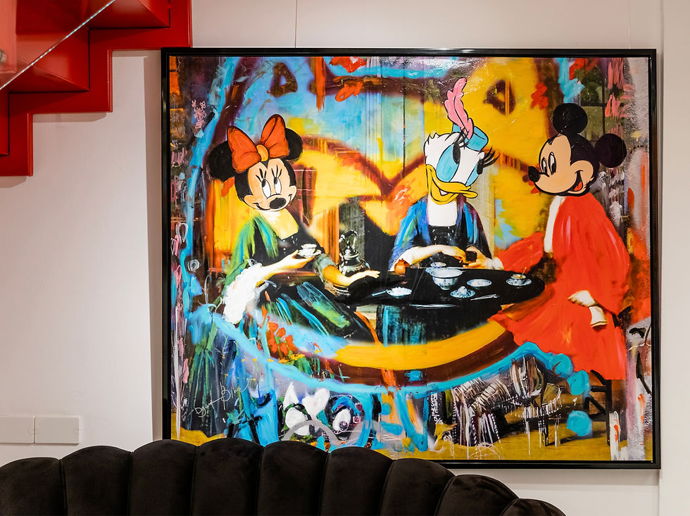 Thumbnail: Five o'clock Tea - 144x122 cm | 57x48 in - One of a kind