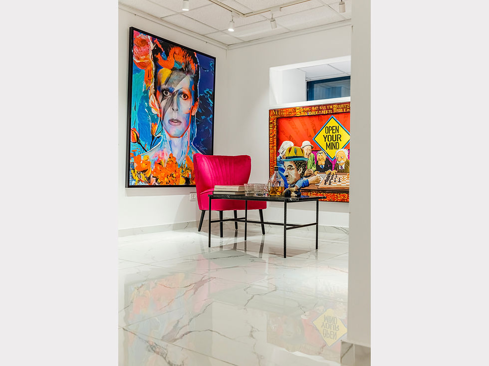 Thumbnail: Bowie Forever -140x113 cm | 55x44 in - One of a kind