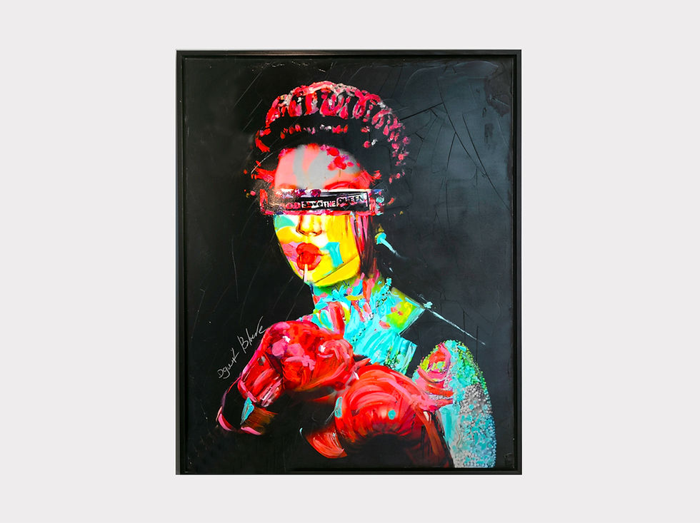 Save the Queen - 103x83 cm | 40x33 in - One of a kind