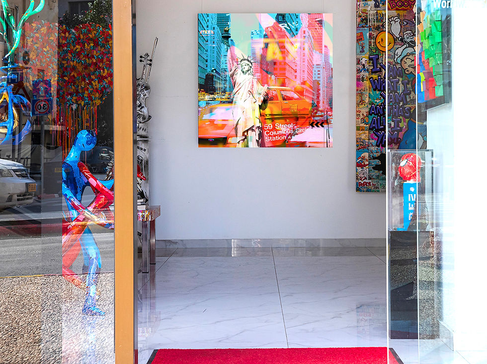 Thumbnail: New Liberty - 115x115 cm | 45x45 in - One of a kind