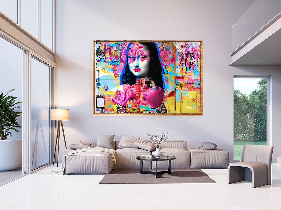 Thumbnail: Art Is Beautiful - 155x115 cm | 61x45 in - One of a kind