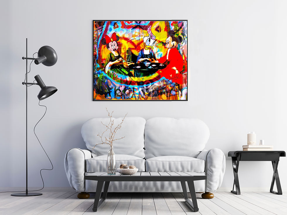 Thumbnail: Five o'clock Tea - 144x122 cm | 57x48 in - One of a kind