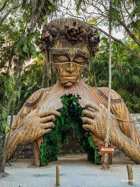 MEXICO TULUM ART Ven a la Luz Sculpture