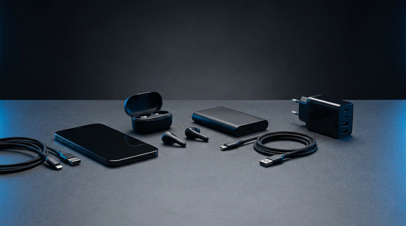 A selection of modern Nuvoteq electronic accessories