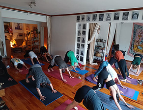 Daily practices during our 200H Yoga teachers training in Ioannina