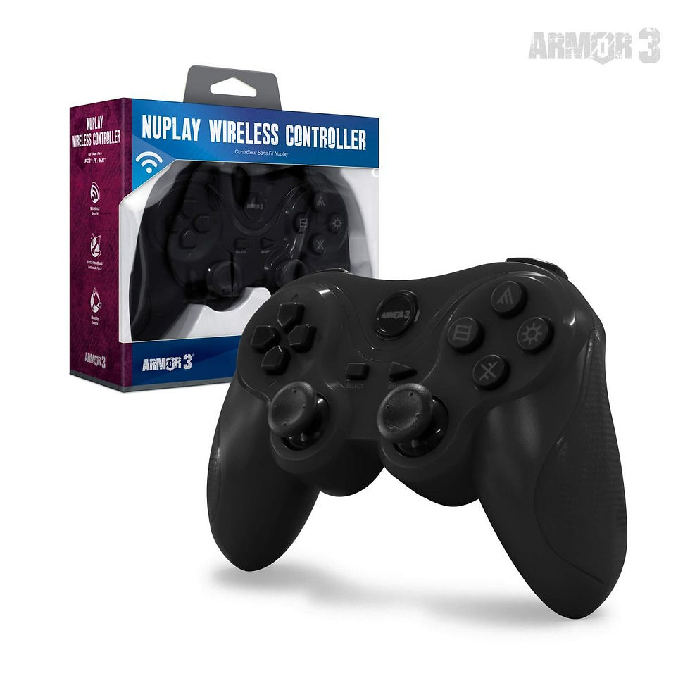 NuPlay PS3 Wireless Game Controller (Black)