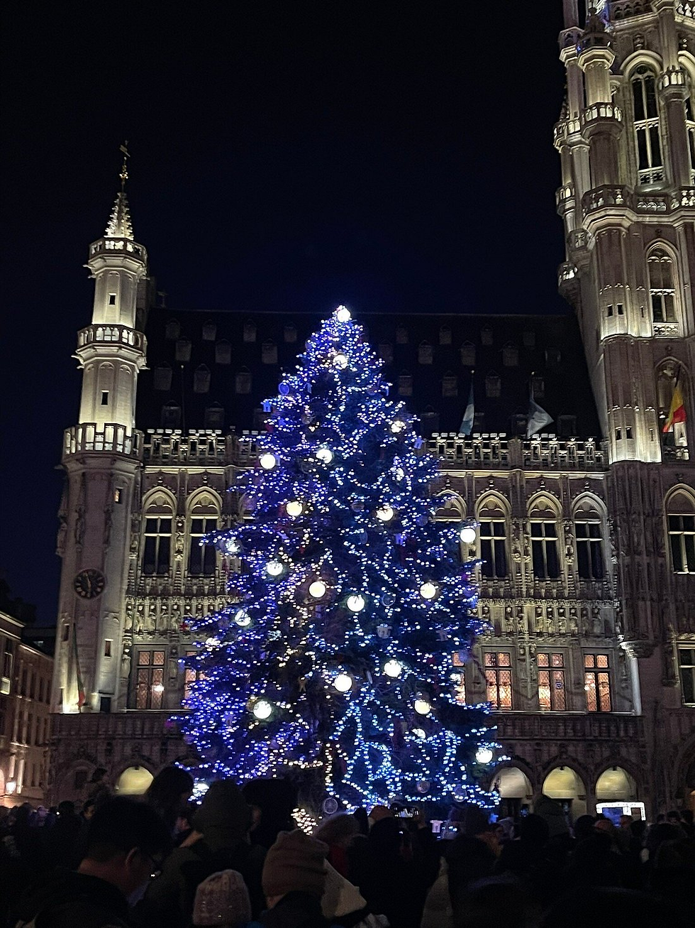 Grand Place in Brussels during Christmas