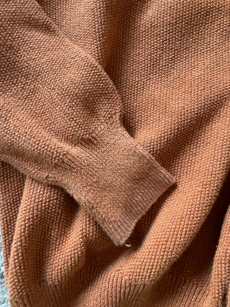 Thumbnail: Sparkle Terra Cotta Sweater Youth M