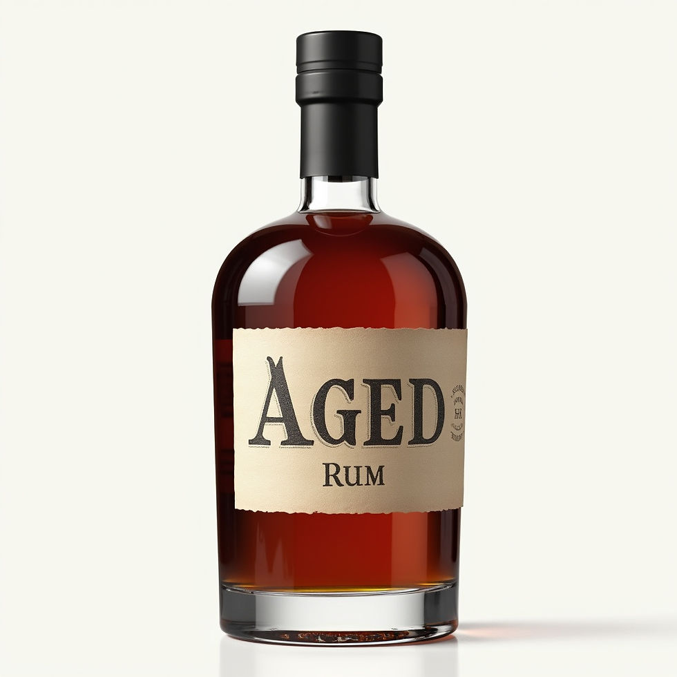 Aged Rum Bottle