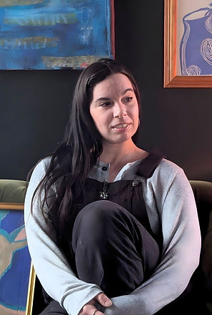 Risica Caputi is a Florida native now living in Northern Maine. In the summer of 2023, she fractured her dominant wrist while skateboarding; this ultimately led her to discover the artist in herself. Risica was one of the awardees of the 2024 Maine Arts Micro-Grants, has participated in collaborative gallery exhibitions in Northern Maine, and is slated to have solo showings later this year.