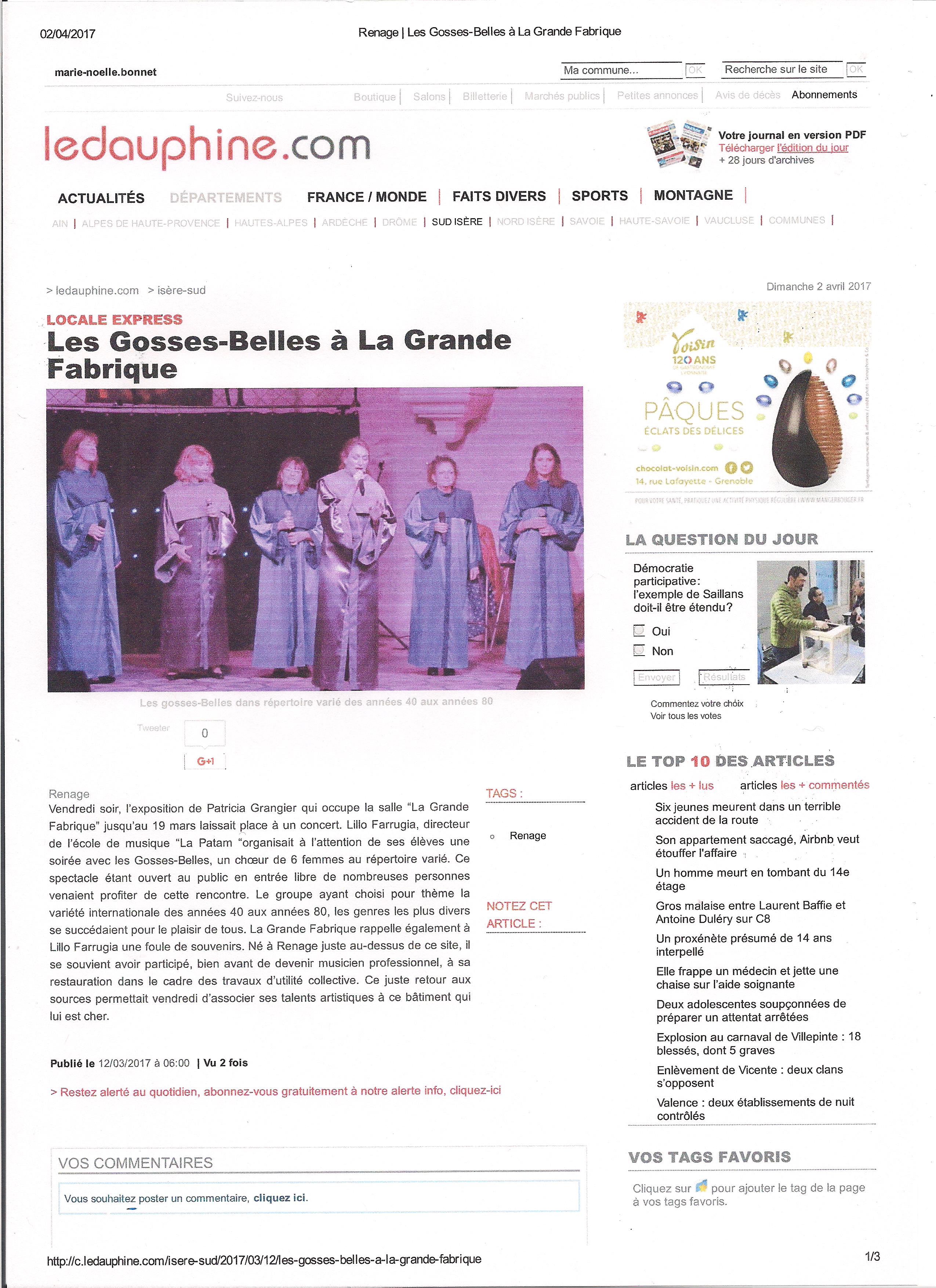 Dauphine libéré RENAGE