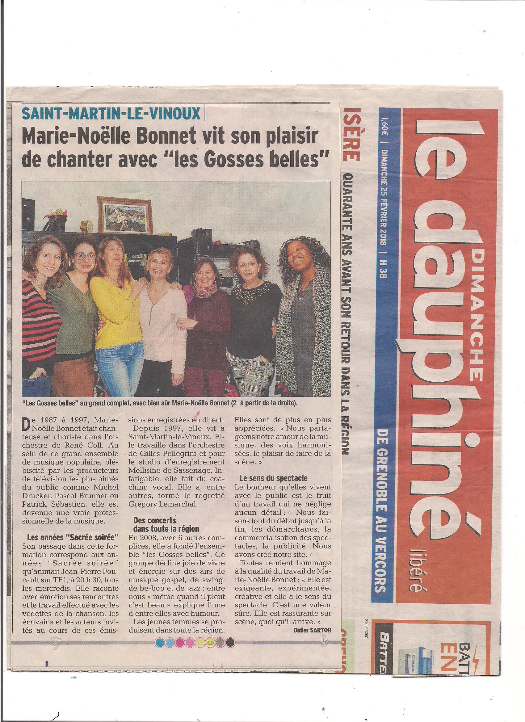 Le Dauphine 25 fevrier 2018