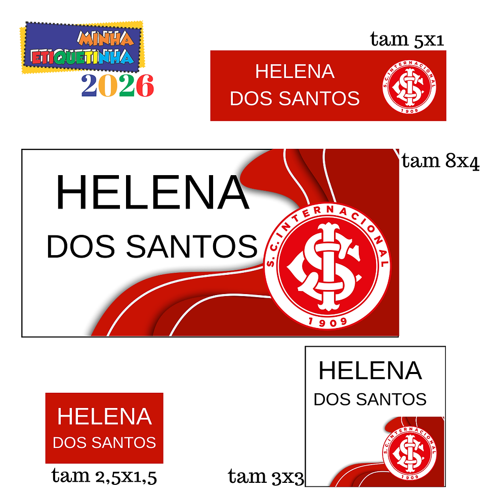Miniatura: KIT A ETIQUETAS DO SEU TIME  - 97 etiquetas vinílicas