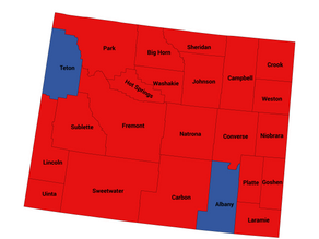 2022 Wyoming At-Large Congressional District Election Results by County 