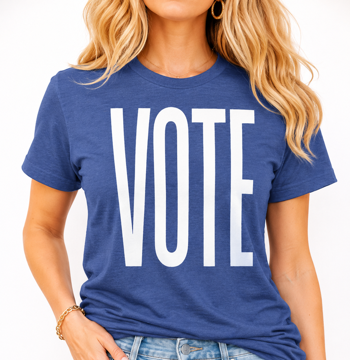VOTE Minimalist Election T-Shirt, Modern Civic Pride Graphic Tee