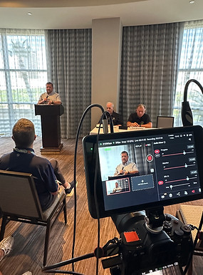 Capturing live press conferences and panels at the Las Vegas Convention center to reach audiences worldwide.