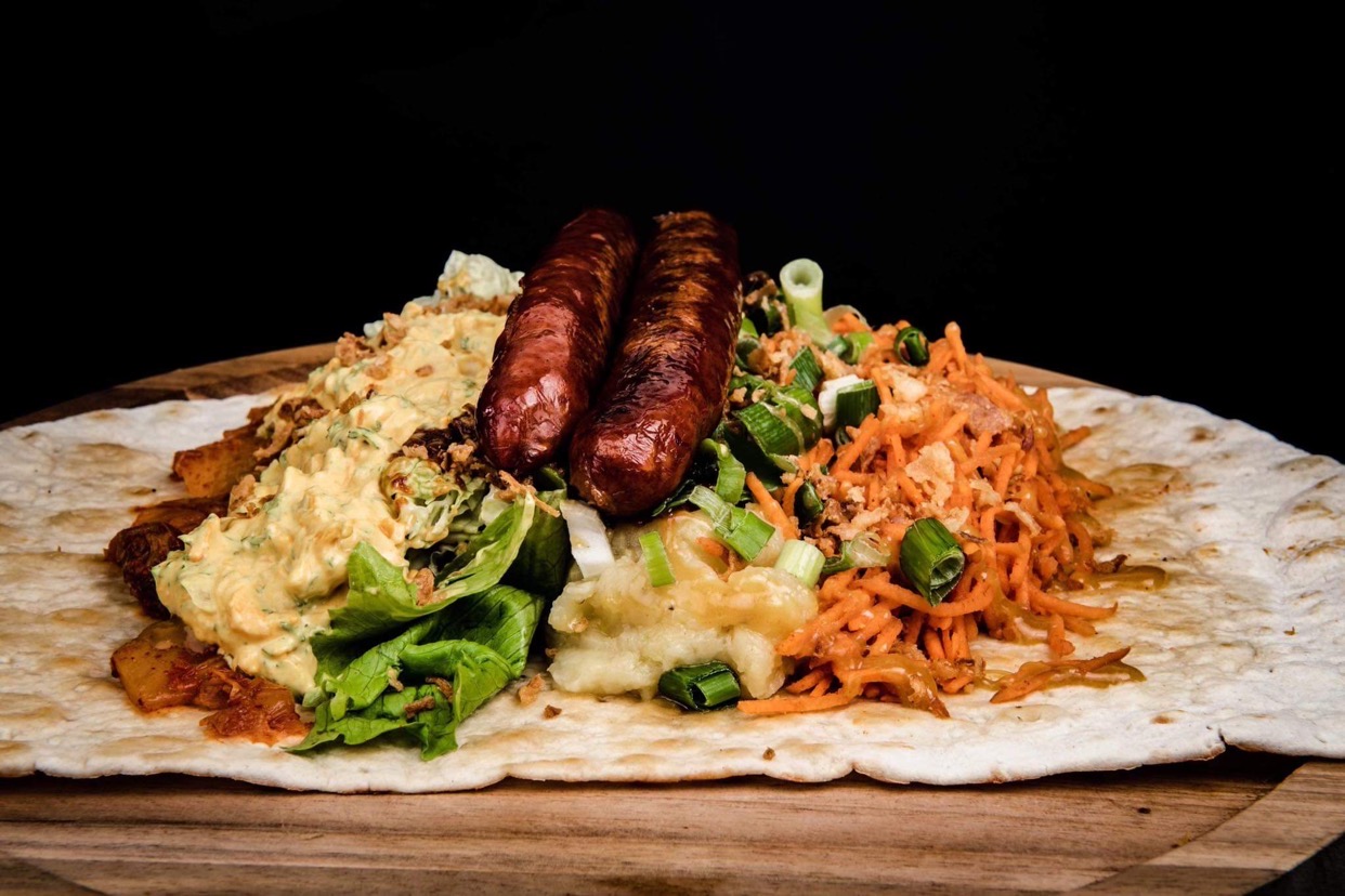 Arranged Food and Objects